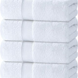 Premium White Cotton Bath Towel - Soft, Absorbent