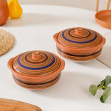 Handmade Clay Dish Karhai Pot – Traditional Matti Cooking Pot with Lid