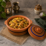 Handmade Clay Dish Karhai Pot – Traditional Matti Cooking Pot with Lid