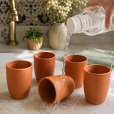 Handmade Clay Water Drinking Glass (Classic Plain Edition) ok
