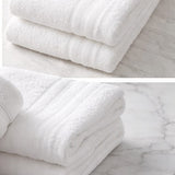 Premium White Cotton Bath Towel - Soft, Absorbent