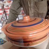 Handmade Clay Dish Karhai Pot – Traditional Matti Cooking Pot with Lid